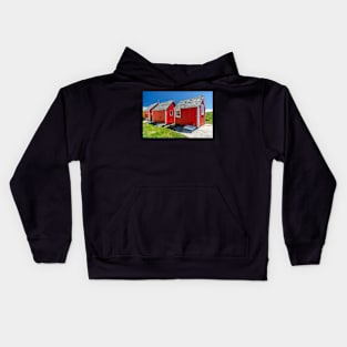 Three Red Sheds Kids Hoodie